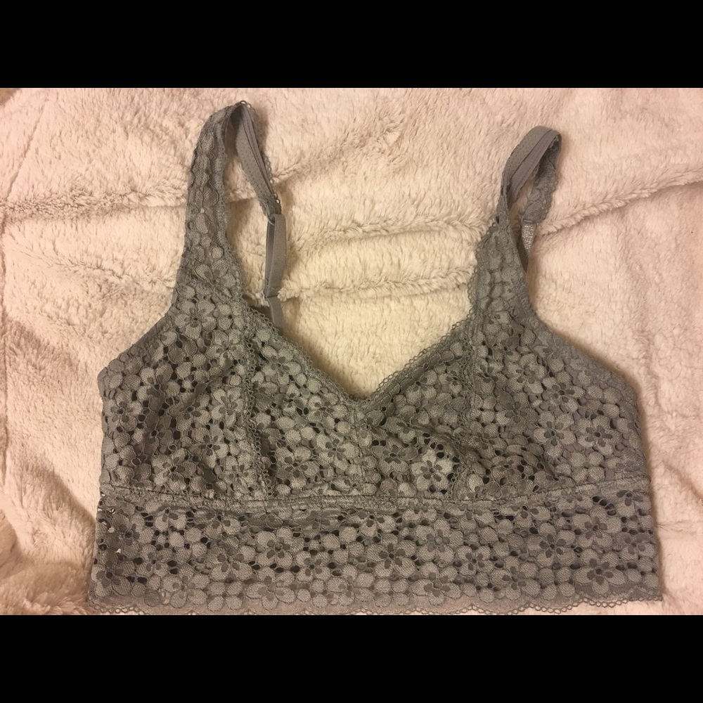Aerie bralette in gray, size large